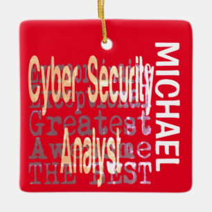 Cyber Security Analyst Extraordinaire CUSTOM Keramisch Ornament