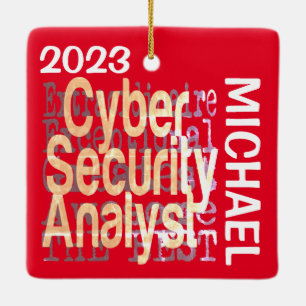 Cyber Security Analyst Extraordinaire CUSTOM Keramisch Ornament