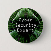 Cyber Security Business Expert Ronde Button 5,7 Cm (Voorkant)