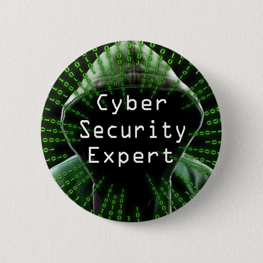 Cyber Security Business Expert Ronde Button 5,7 Cm (Voorkant)