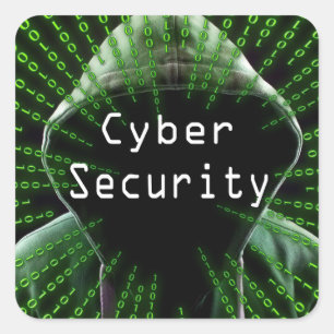 Cyber Security Business Vierkante Sticker