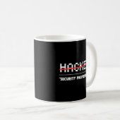 Cyber Security Computer Hacker Koffiemok (Voorkant rechts)