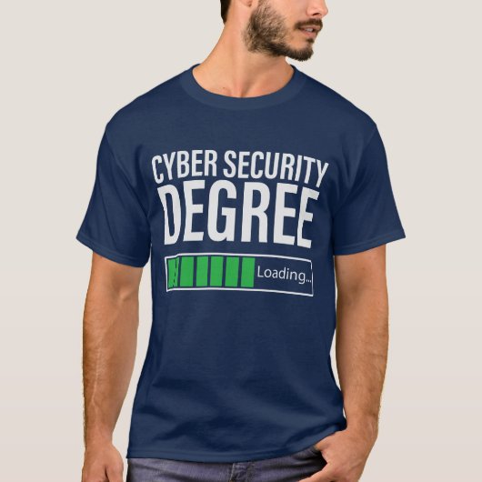 Cyber Security Degree Loading, specialist T-shirt (Voorkant)