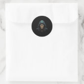 Cyber Security Expert voor White Hacker en Cyber W Ronde Sticker (Tas)