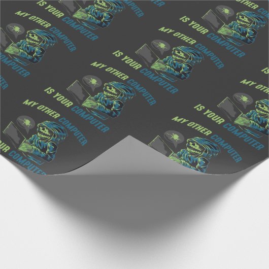 Cyber Security Hacker Computer Admin Programmer Cadeaupapier (Hoek)