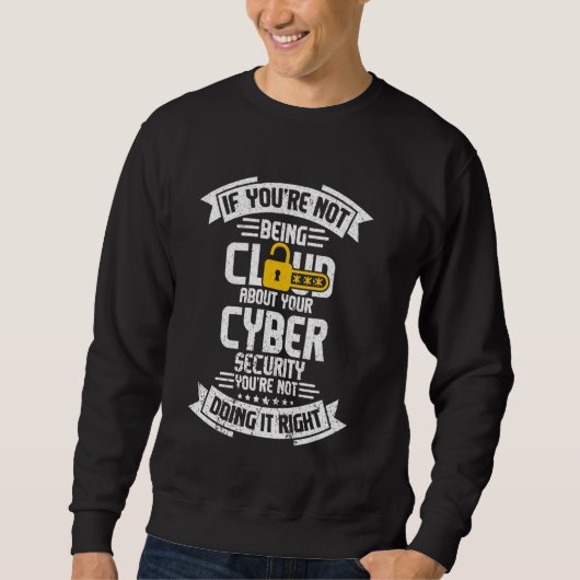 Cyber Security Hacker en Cyber Security Profession Trui (Voorkant)