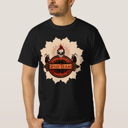 Cyber Security Red Team Reaper T-shirt (Voorkant)