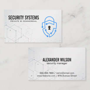 Cyber Security Shield Logo Visitekaartje