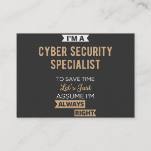 Cyber Security Specialist Visitekaartje
