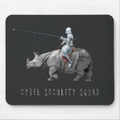 Cyber Security Squad armor shield knight rhino Muismat (Voorkant)