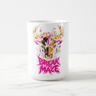 Cyber Stier Grafisch T-Shirt voor Heren - Break Th Koffiemok