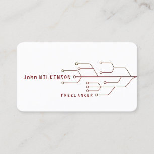 Cyber tech art sjabloon visitekaartje