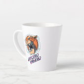 Cyber Tiger | Latte Mug (Angle gauche)