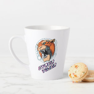 Cyber Tiger   Latte Mug