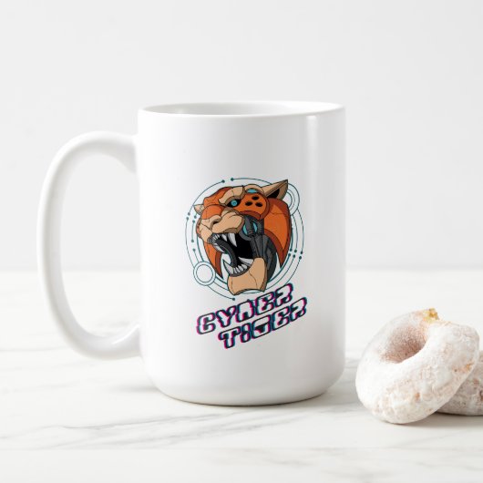 Cyber Tiger | Mug classique #15 (Avec donut)
