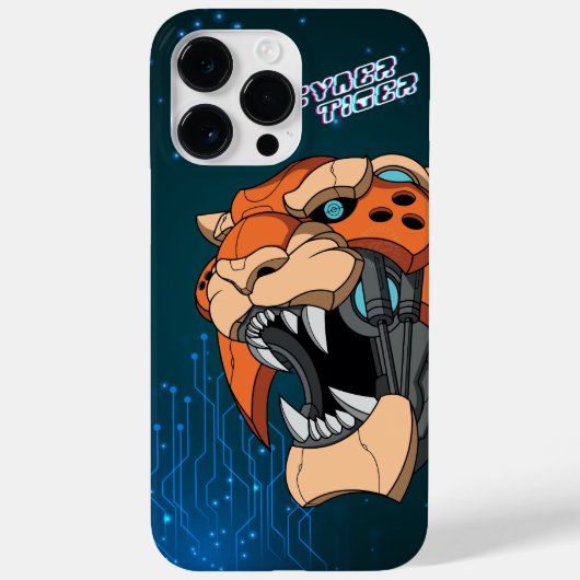 Cyber Tijger | Case-Mate iPhone Case (Achterkant)