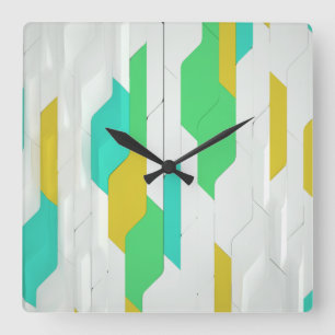 Cyber Wall  Vierkante Wandklok Klok