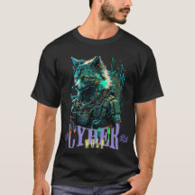 Cyber Wolf Graphic T-shirt