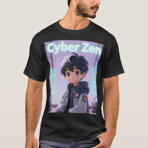 Cyber Zen 3D Anime Jongen Futuristische Techwear G T-shirt