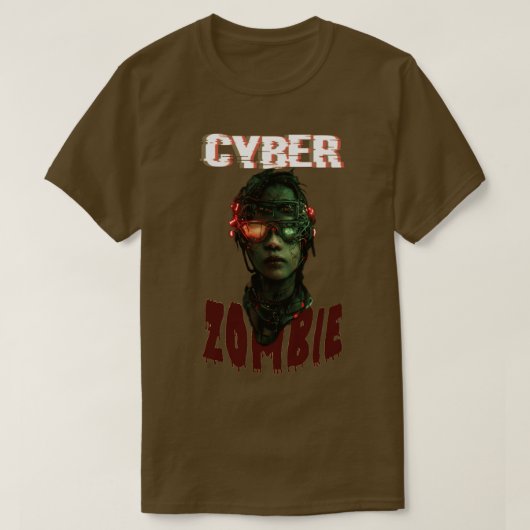 Cyber Zombie T-shirt (Design voorkant)
