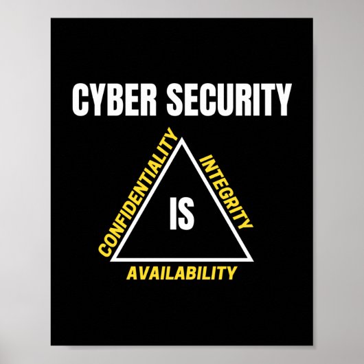 Cyberbeveiliging en internetgeek poster (Voorkant)