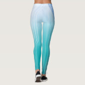 Cyberblauw sci-Fi-paneel Holografisch Leggings (Achterkant)