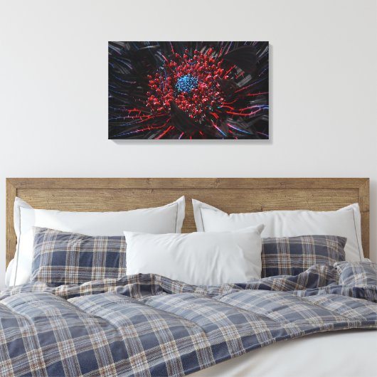 Cyberbloesem Canvas Afdruk (Insitu (Slaapkamer))