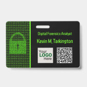 Cyberconferentie en InfoSec Business - Slot & Code Badge (Front)