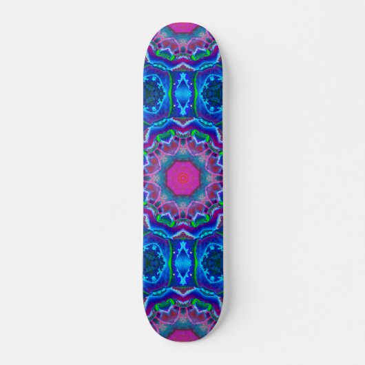 Cyberdelic Kaleidoscope Skateboard (Voorkant)
