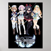 Cyberdimensie Neptunia 4 Goddesses Online Poster (Voorkant)