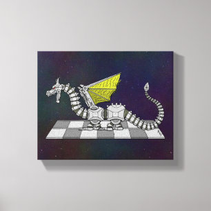 Cyberdragon Canvas Afdruk