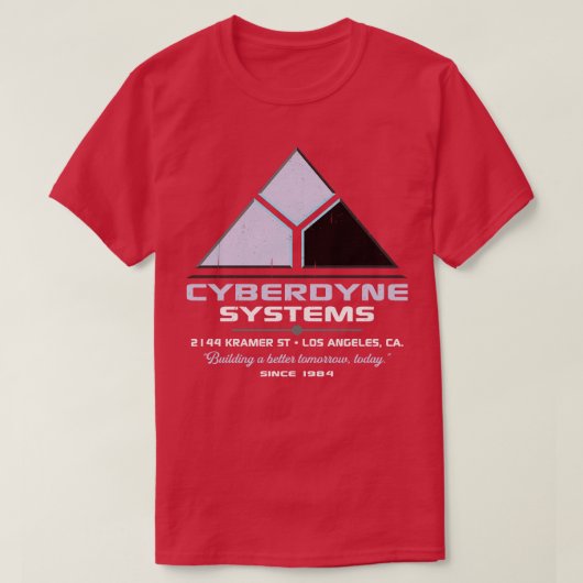 Cyberdyne Systems Bouwen aan een betere toekomst v T-shirt (Design voorkant)