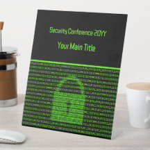 Cyberevent - Black/Green Computer Code Security