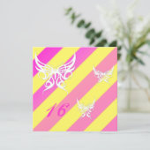 Cybergoth Papillons doux 16 Invitations d'annivers (Debout devant)
