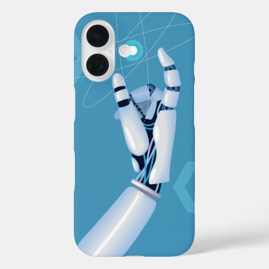 Cyberhand met atoombol Case-Mate iPhone case (Achterkant)