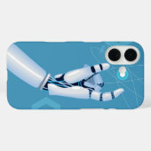 Cyberhand met atoombol Case-Mate iPhone case (Achterkant (horizontaal))