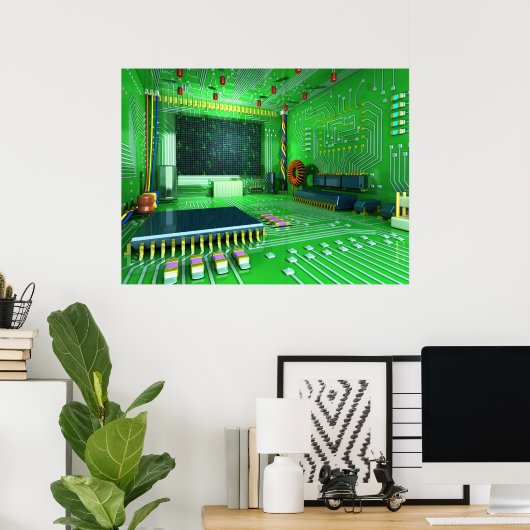 Cyberkamer Poster (Thuiskantoor)