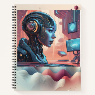 Cybermeisjes: futuristisch Notitieboek