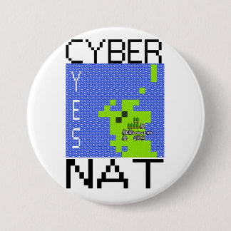 CYBERNAT badge lrg Ronde Button 7,6 Cm