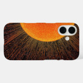 Cybernetic Sun Circuit Board Phone Case (Achterkant (horizontaal))