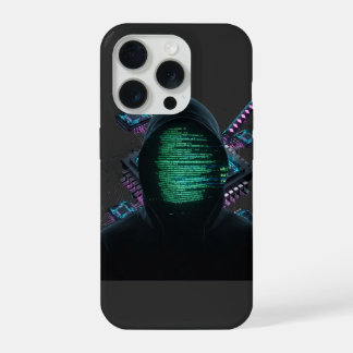 Cybernetic Tech Fusion - Neon Katana & CPU Circuit iPhone 15 Pro Hoesje