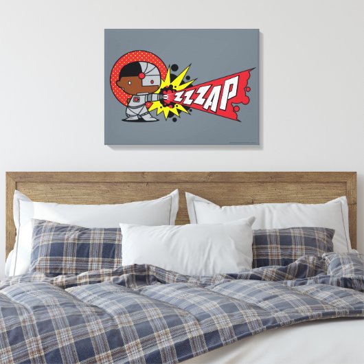 Cybernetisch kanon van Chibi Cyborg Canvas Afdruk (Insitu (Slaapkamer))