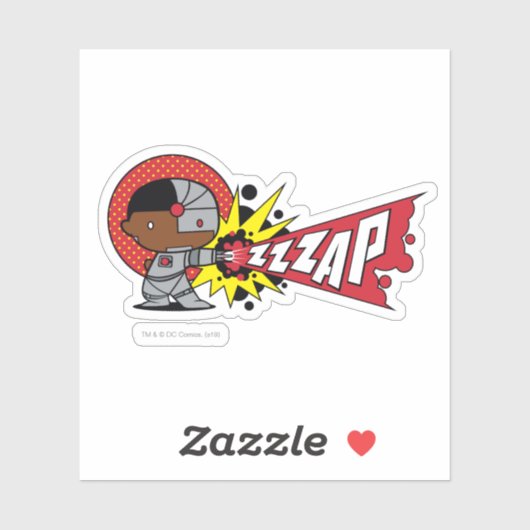 Cybernetisch kanon van Chibi Cyborg Sticker (Vel)