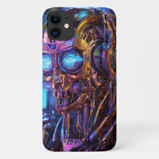 Cybernetische robot jpg geprint iPhone 11 hoesje