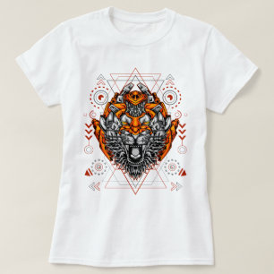 Cybernetische tijger t-shirt