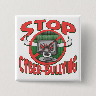 Cyberpestwerende anticyberbulaire tandwielen stopp vierkante button 5,1 cm