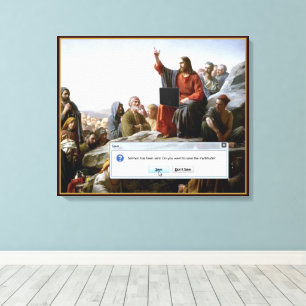 Cyberpreek grappig canvas afdruk