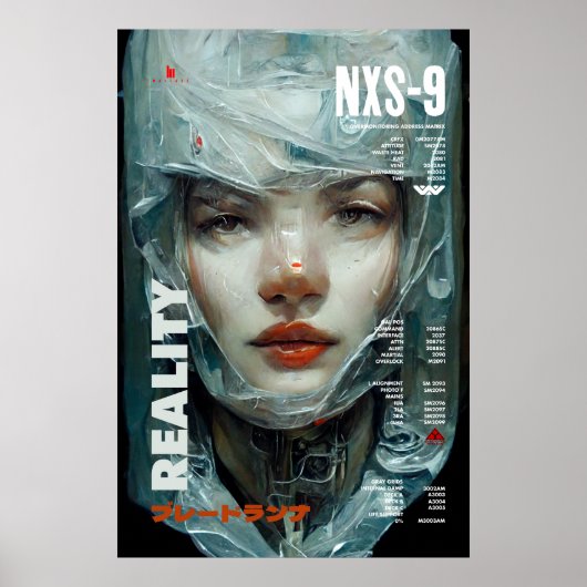 Cyberpunk Android Poster I Instant Télécharger (Devant)