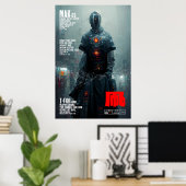 Cyberpunk Android Poster I Instant Télécharger (Bureau à domicile)