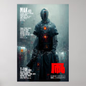 Cyberpunk Android Poster I Instant Télécharger (Devant)